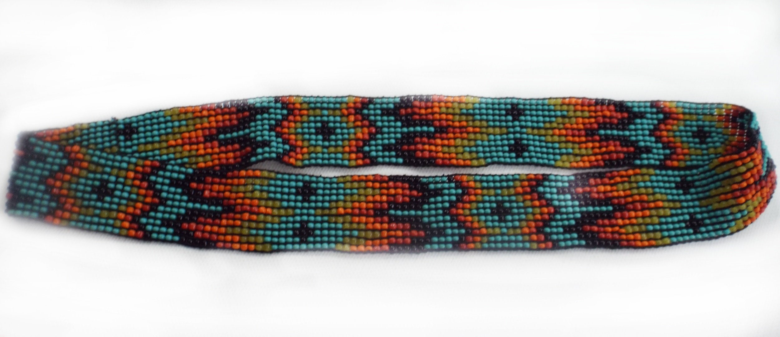 Beaded hatband Stretch hat band Amazing colors beaded Etsy