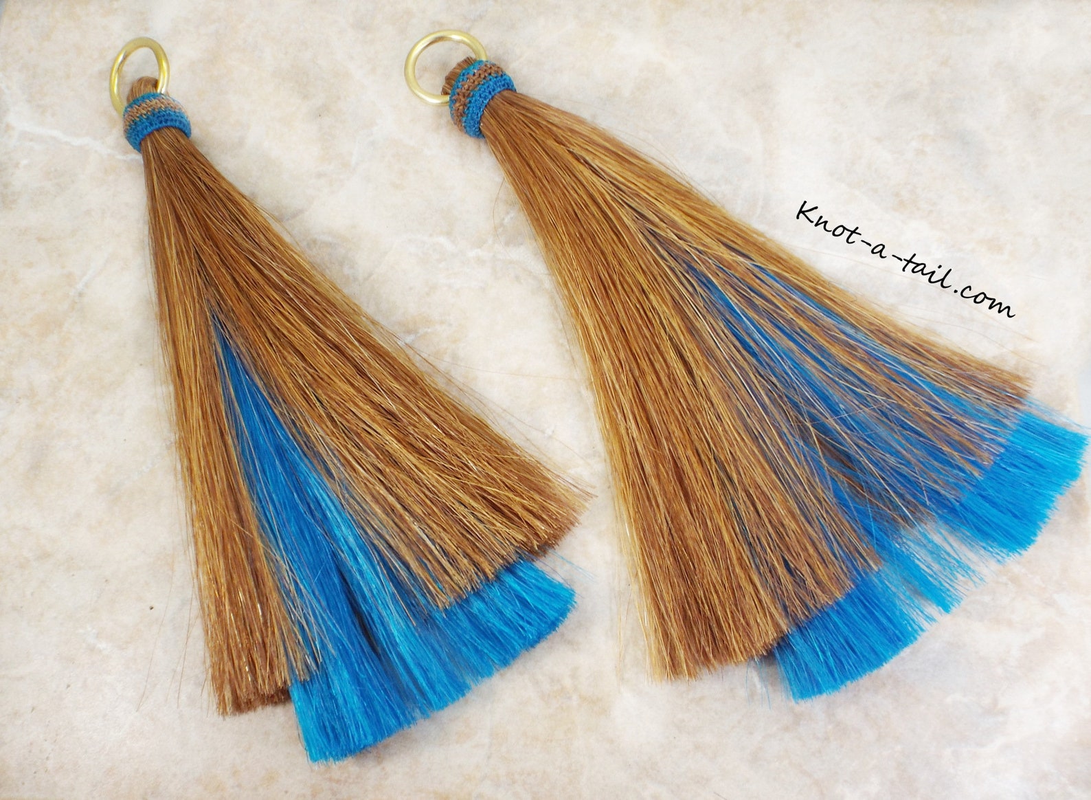 Horsehair Tassel Cinnamonturquoise Shoo Fly Tassel Shu Etsy
