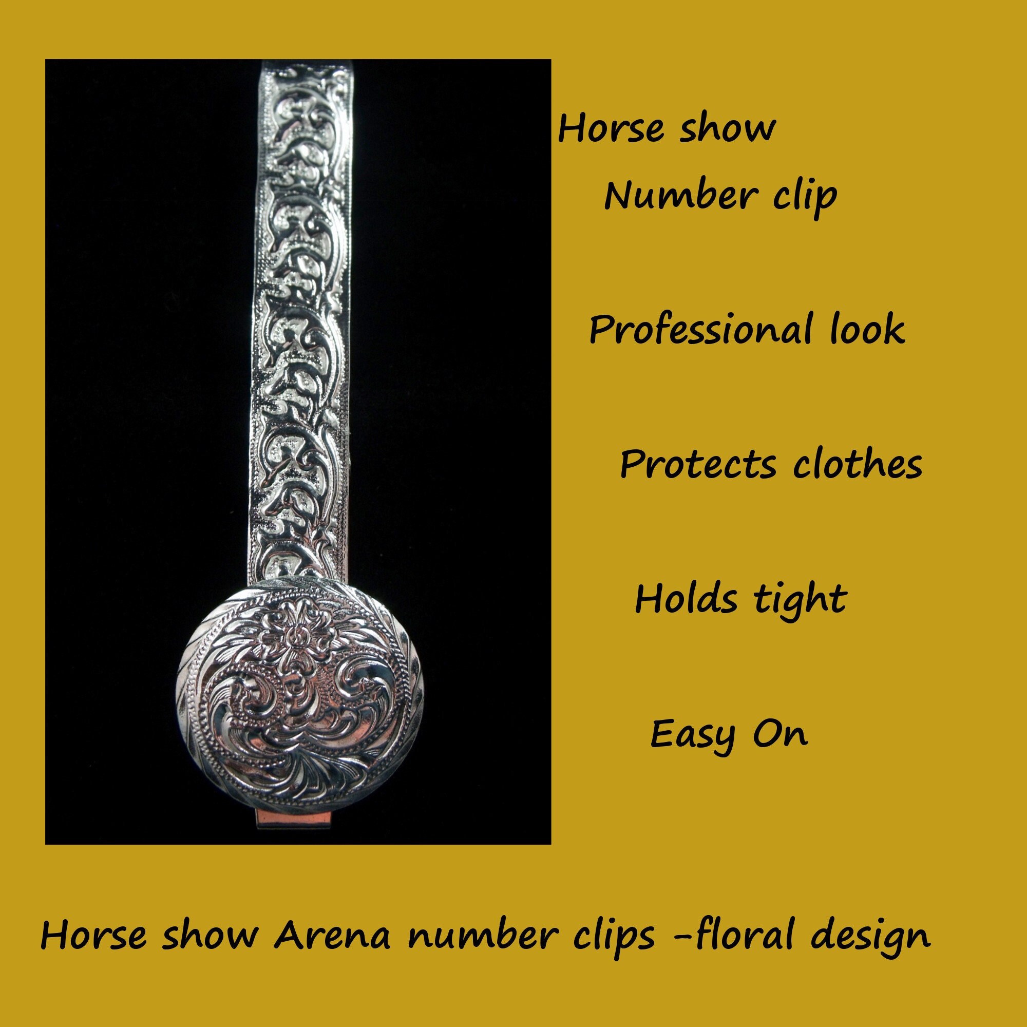 Horse Show Number Holder Number Clip Horse Show Clip Etsy
