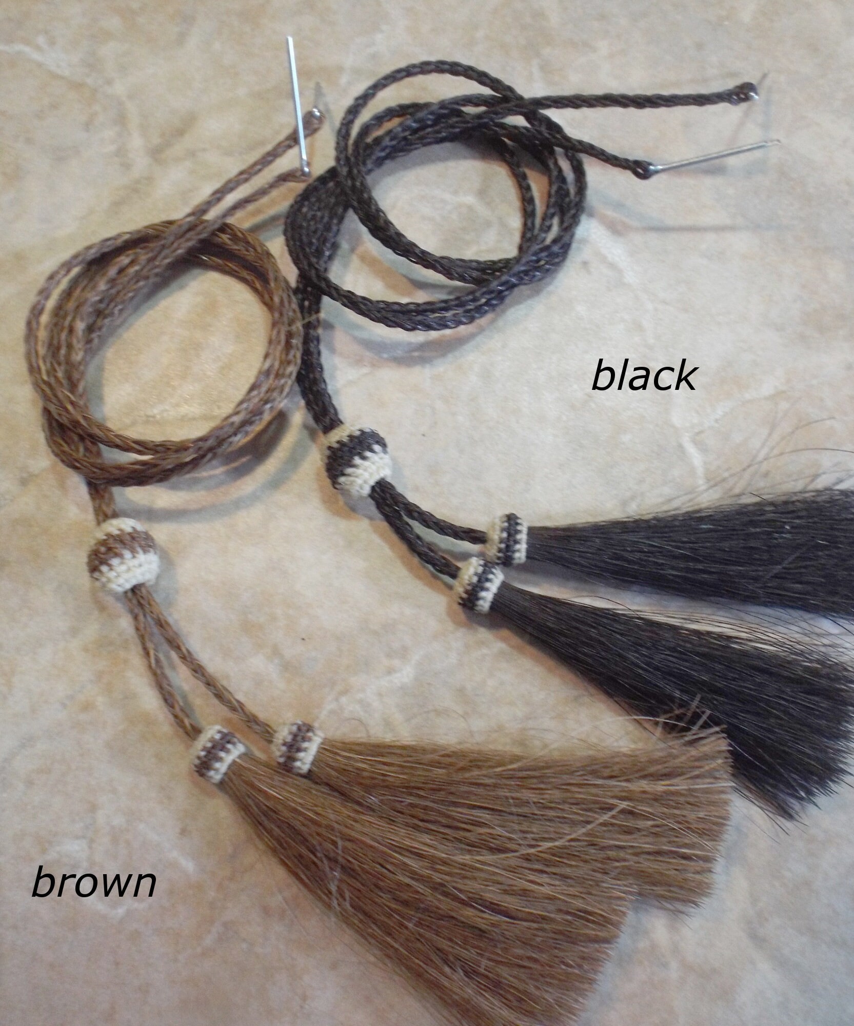 Stampede String Cowboy Hat Stampede String, Cowboy Chin Strap, Brown or Black Hand ...