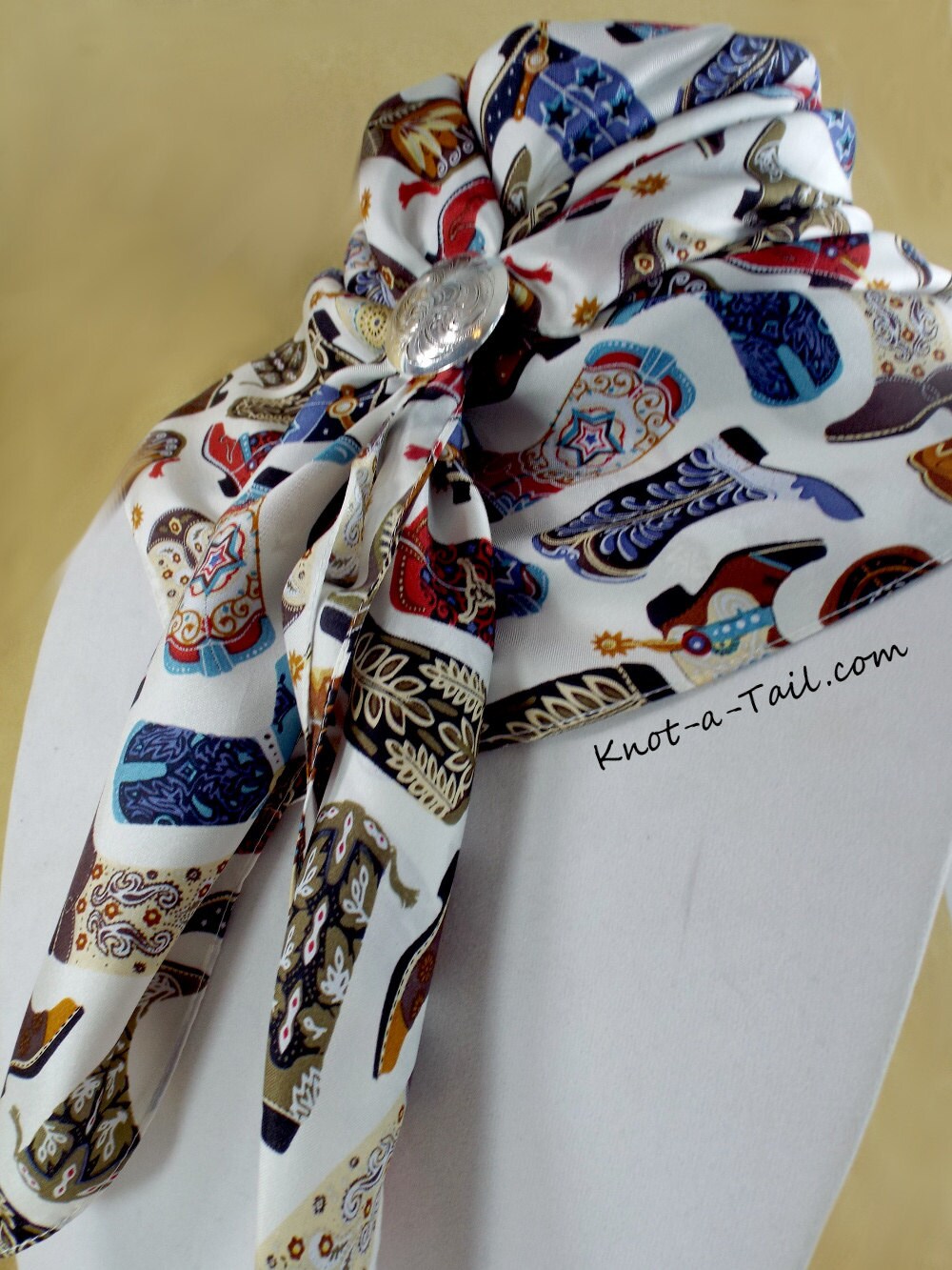 Wild Rag Cowboy Wild Rag Scarf Bandana 34 SILK Etsy