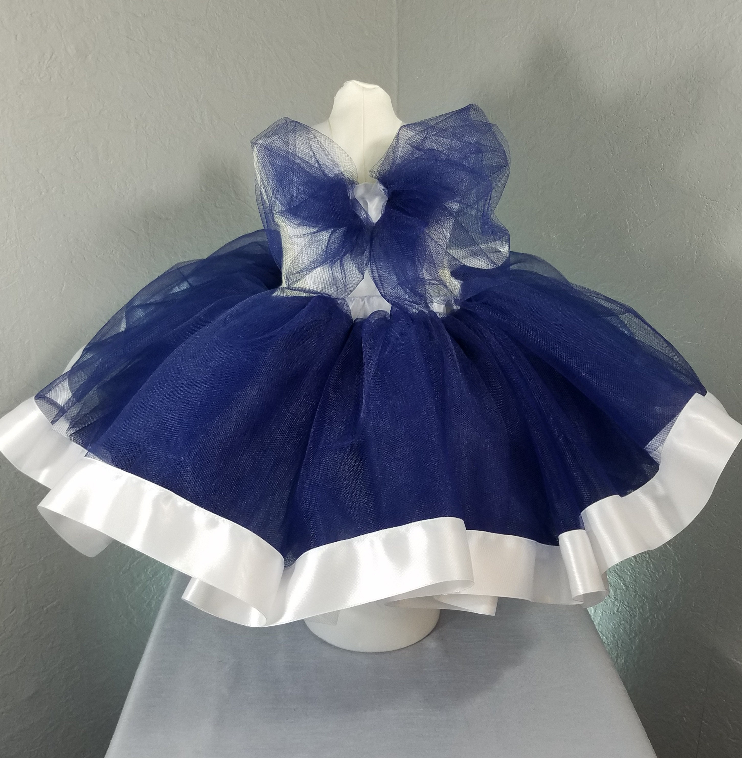 Blue Girl Tutu Free USA Shipping Navy Tutu Skirt White | Etsy