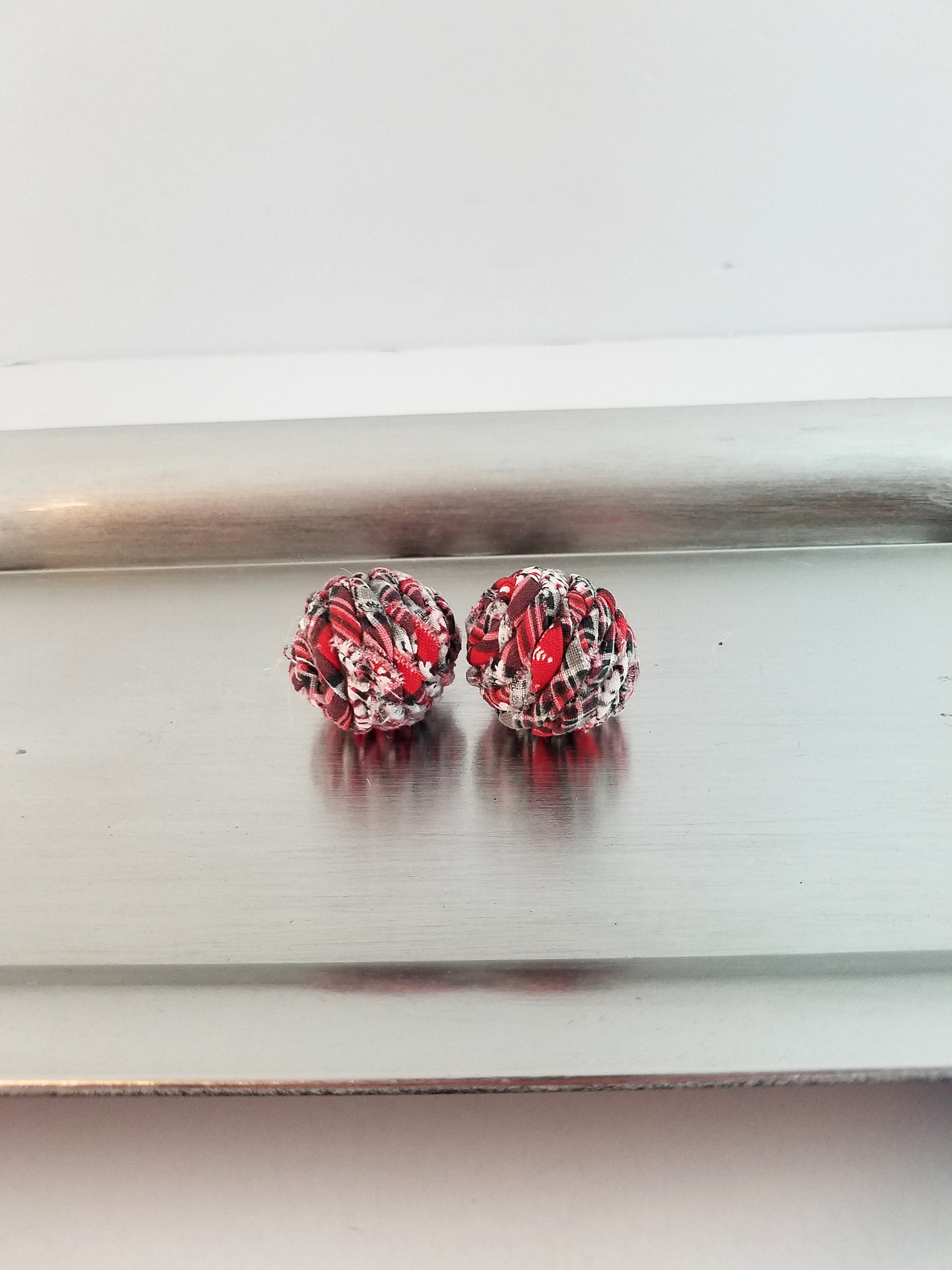 Red Green and White Decorative Balls, Christmas Bowl Fillers, Red and