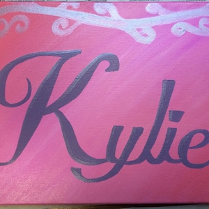 Custom Acrylic Name Painting