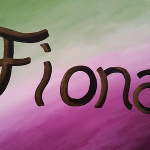 Custom Acrylic Name Painting