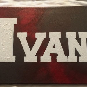 Custom Acrylic Name Painting
