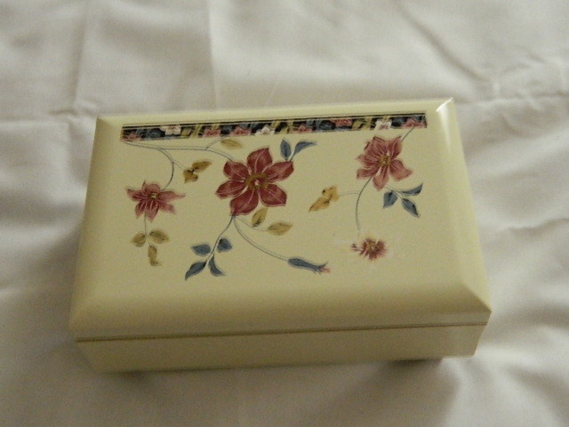 Vintage Musical Jewelry Box Made in Japan Lacquerware Musical Etsy