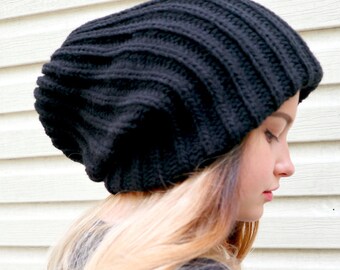 Dreadlock hat/Oversize beanie/Hat for large head/Dreadlock accessory/Extra large beanie/Wool dread/Slouchy beanie women/Women hat winter/Hat