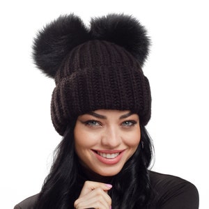Pom Pom Ski Hat Etsy UK
