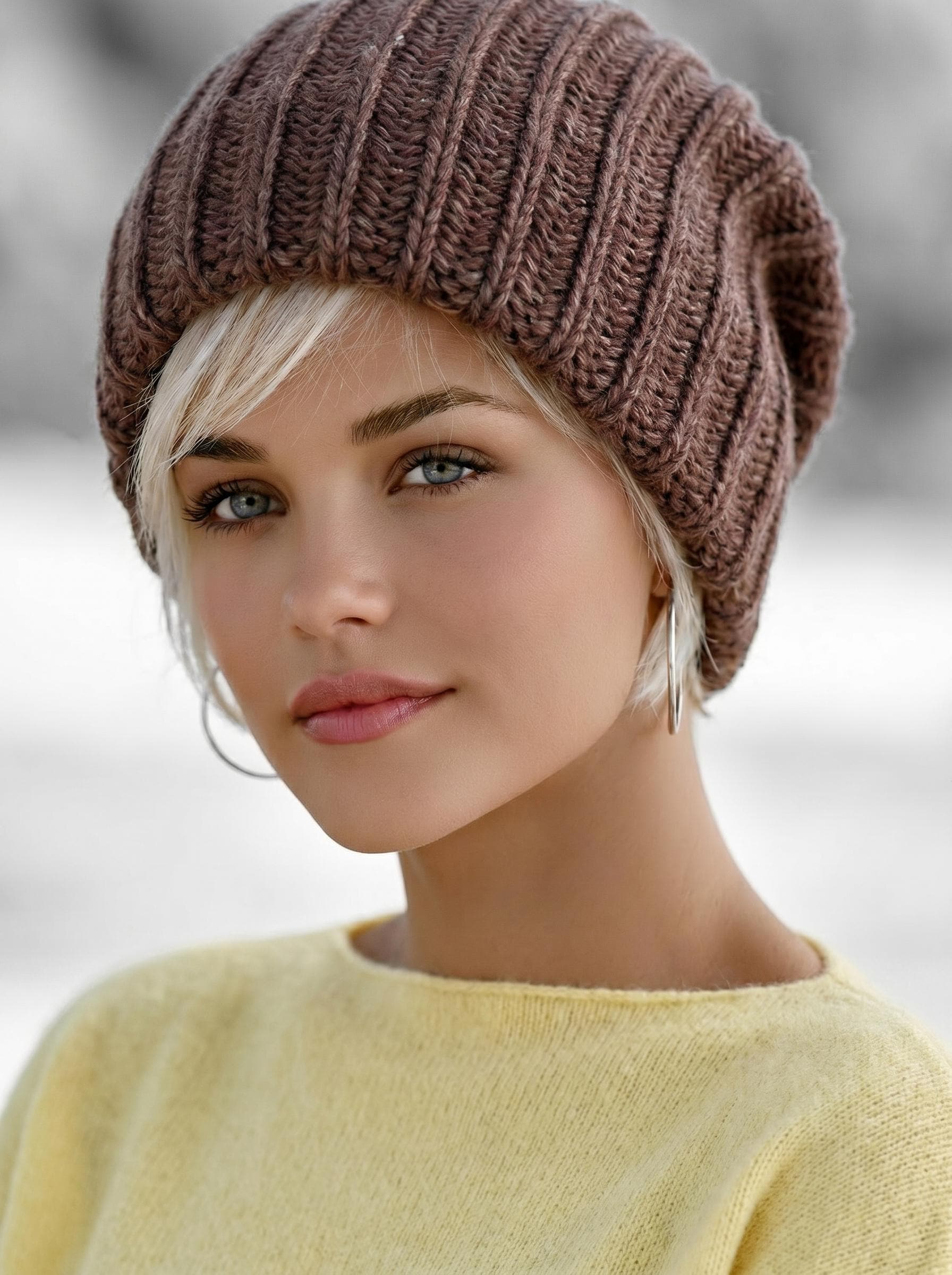 Slouchy Winter Hat Dread Tam Hat Oversized Beanie Winter Benie Hat