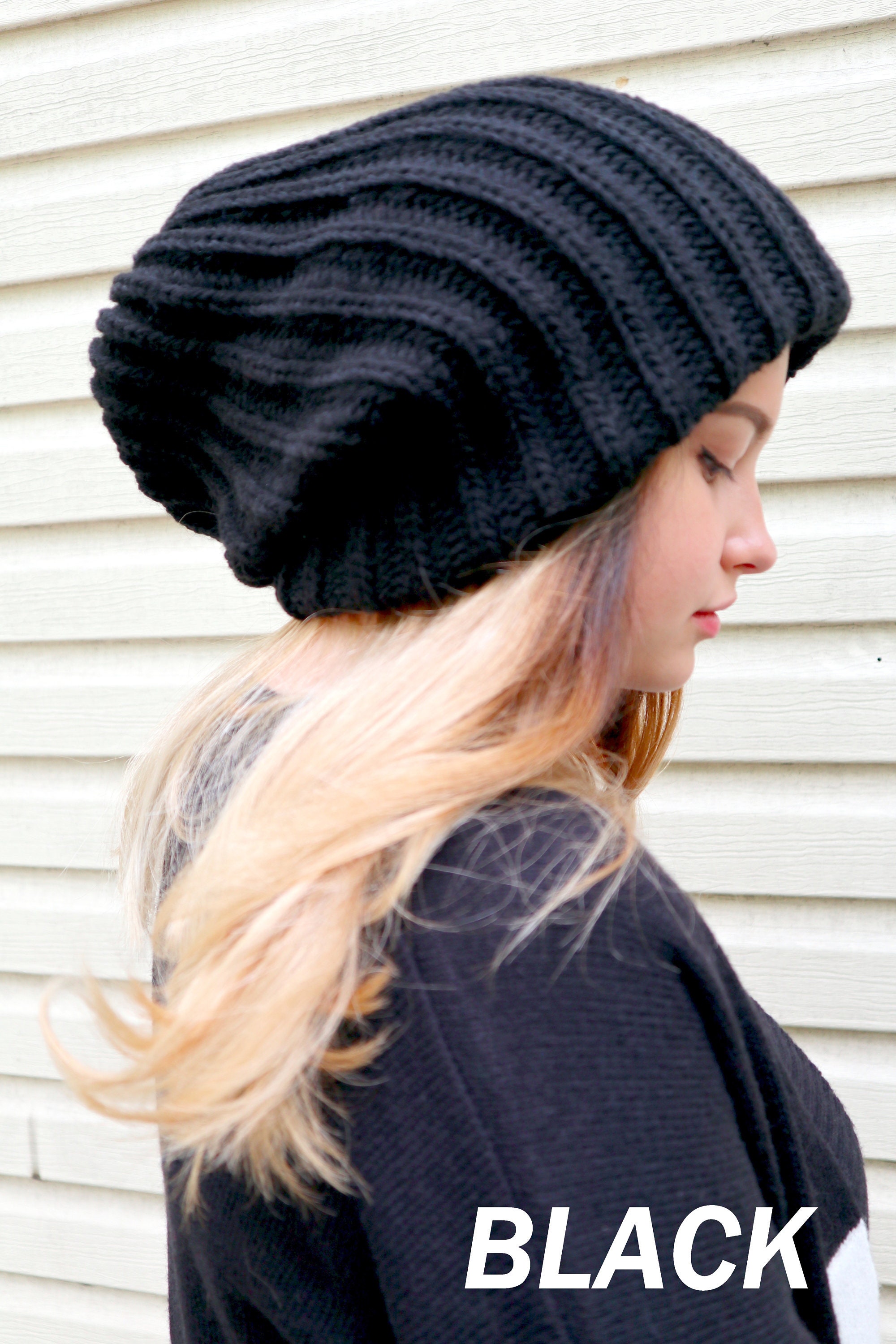 Oversized Slouch Hat Slouchy Beanie Baggy Beanie Tam Hat