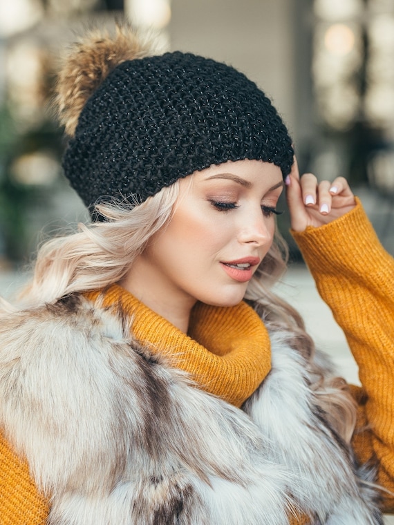 etsy pom pom hat
