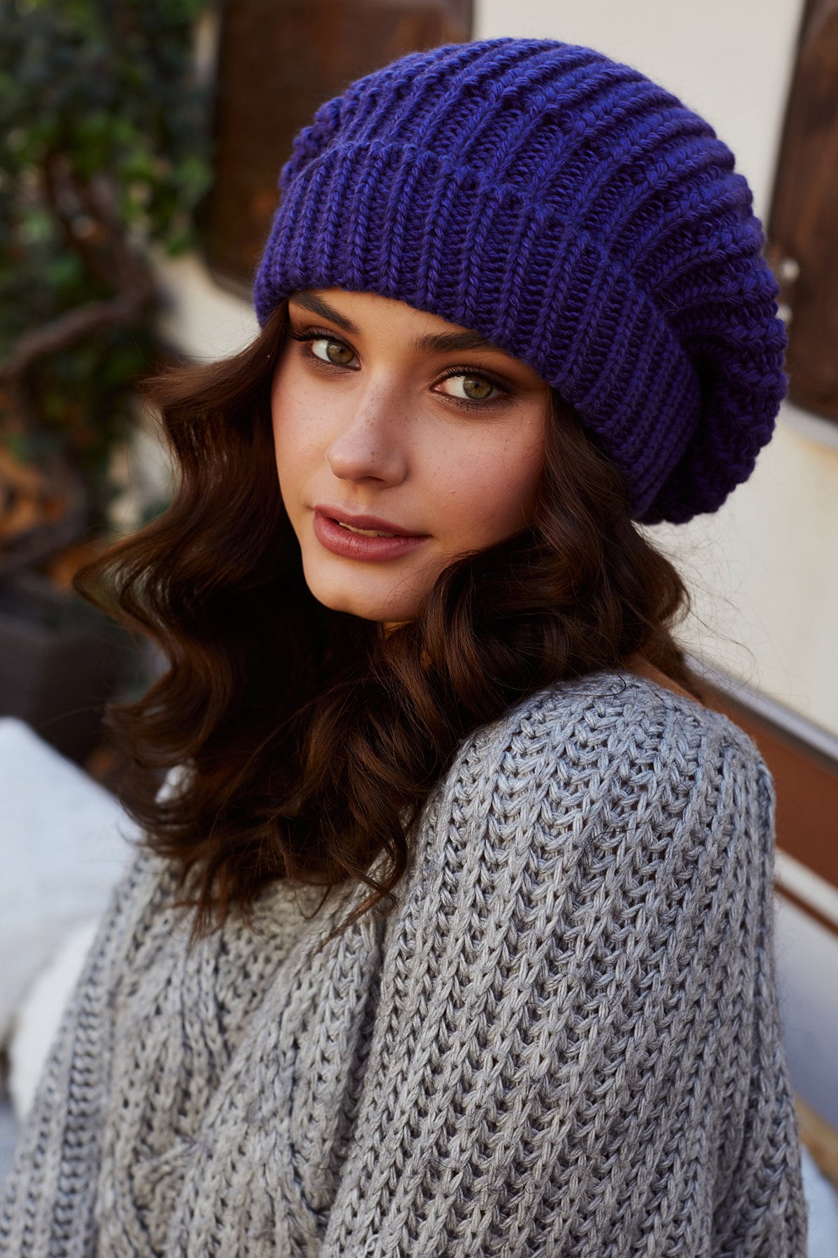 Gorro De Invierno Slouch Beanie De Punto Grueso – Con Forro Polar Suave, Talla Única Unisex, 100% Acrílico