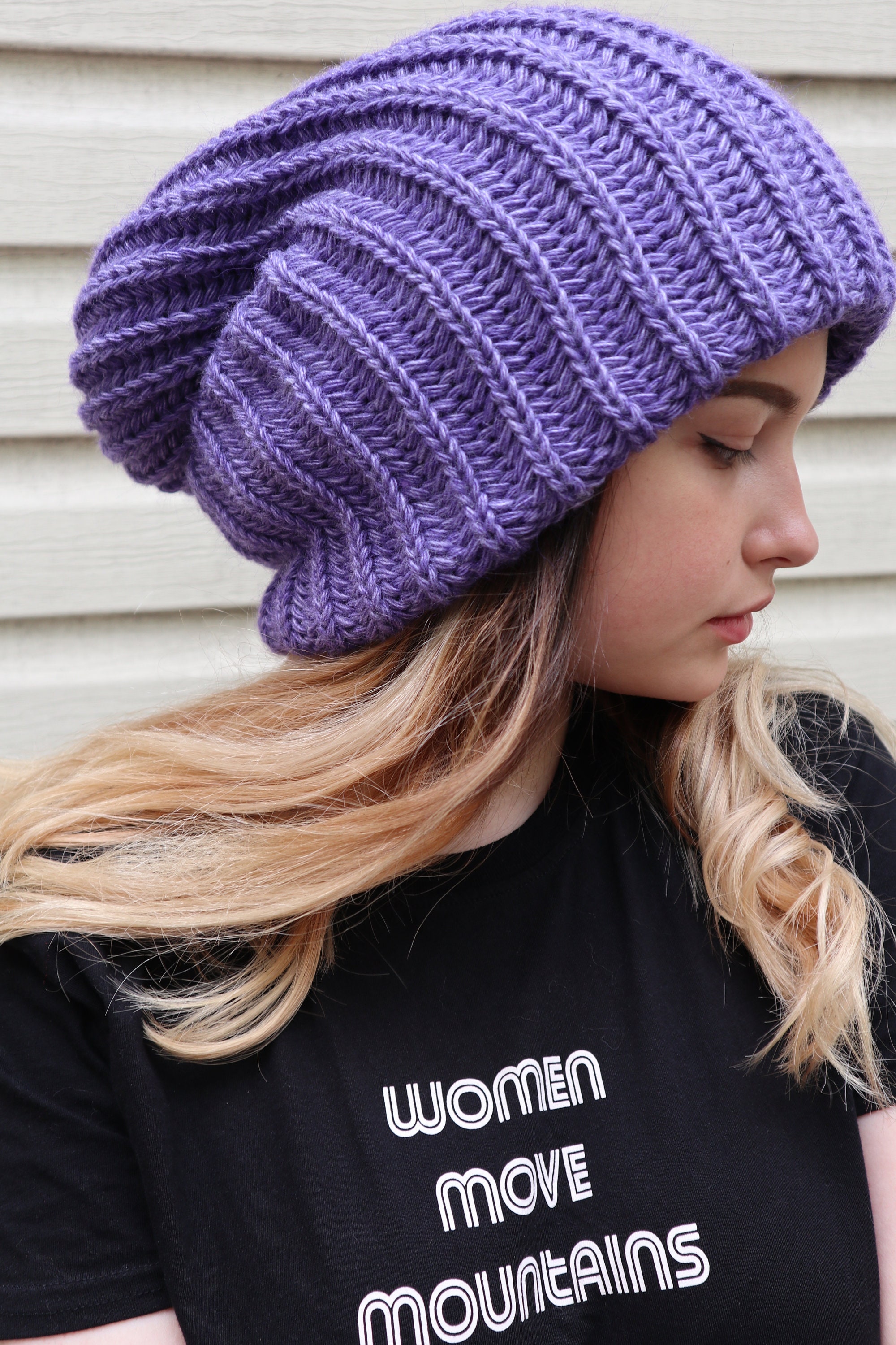Dreadlock beanieOversized slouchy beanieChunky knitted Etsy