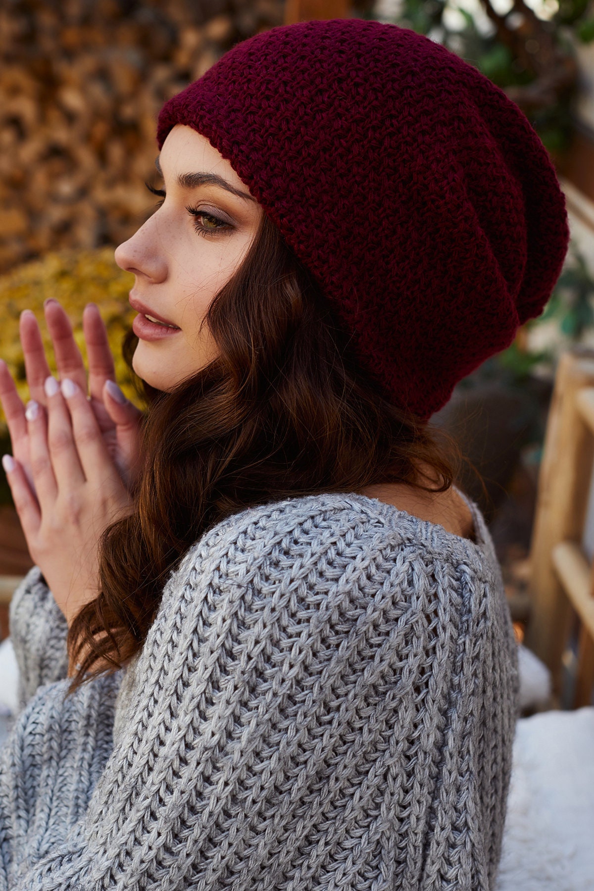 Shenky Wendebeanie 2-farbig - Lang Geschnittene Unisex-Mütze Für Damen & Herren, Sommer & Winter