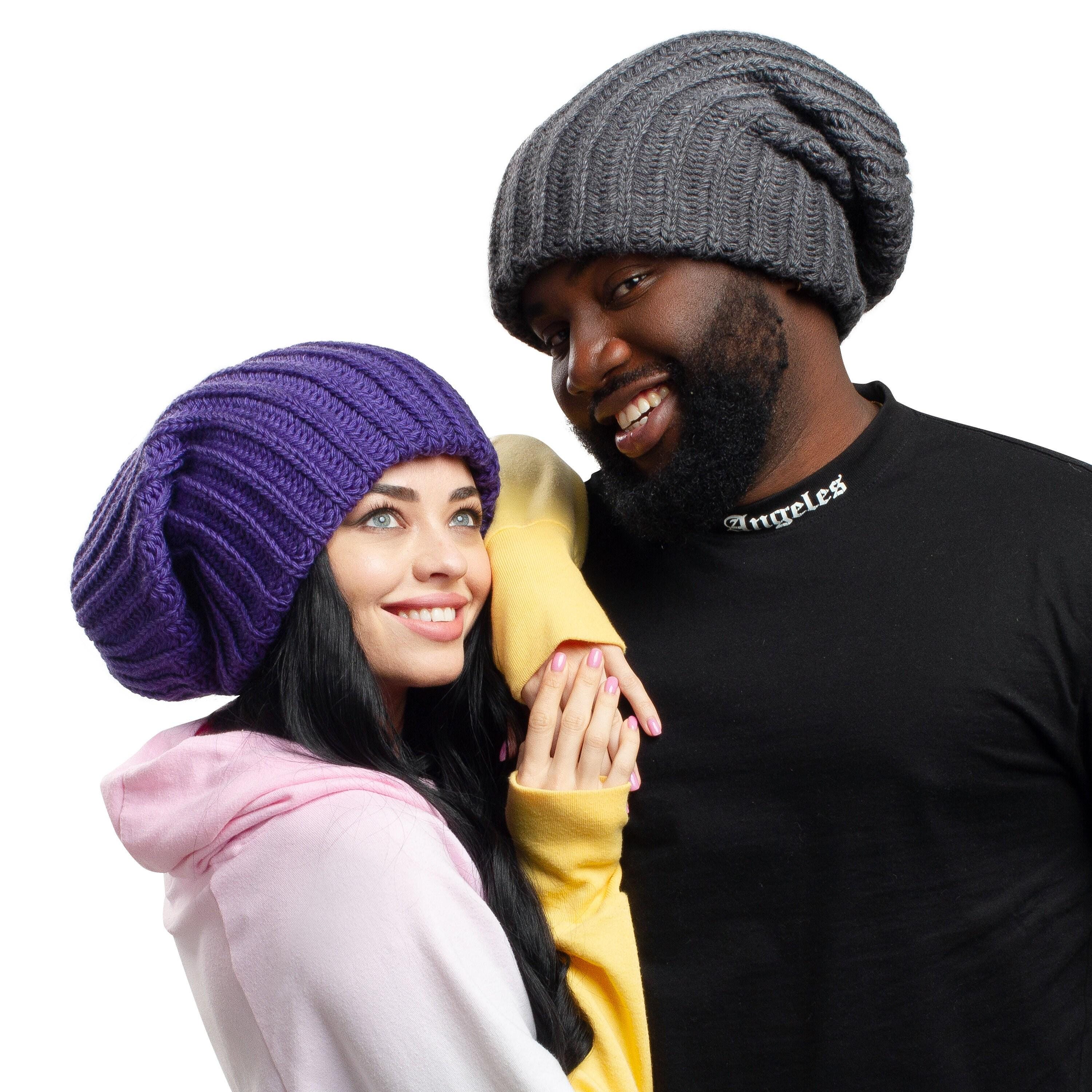Dreadlock Beanie-oversized Slouchy Beanie-chunky Knitted Hat
