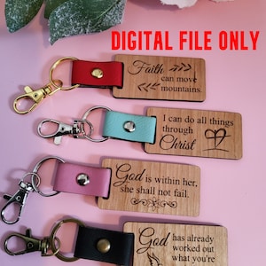 Christian Keychains DIGITAL FILE