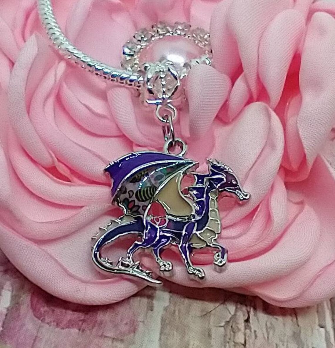 Colorful enamel DRAGON charm Dragon fits Pandora Charm Etsy