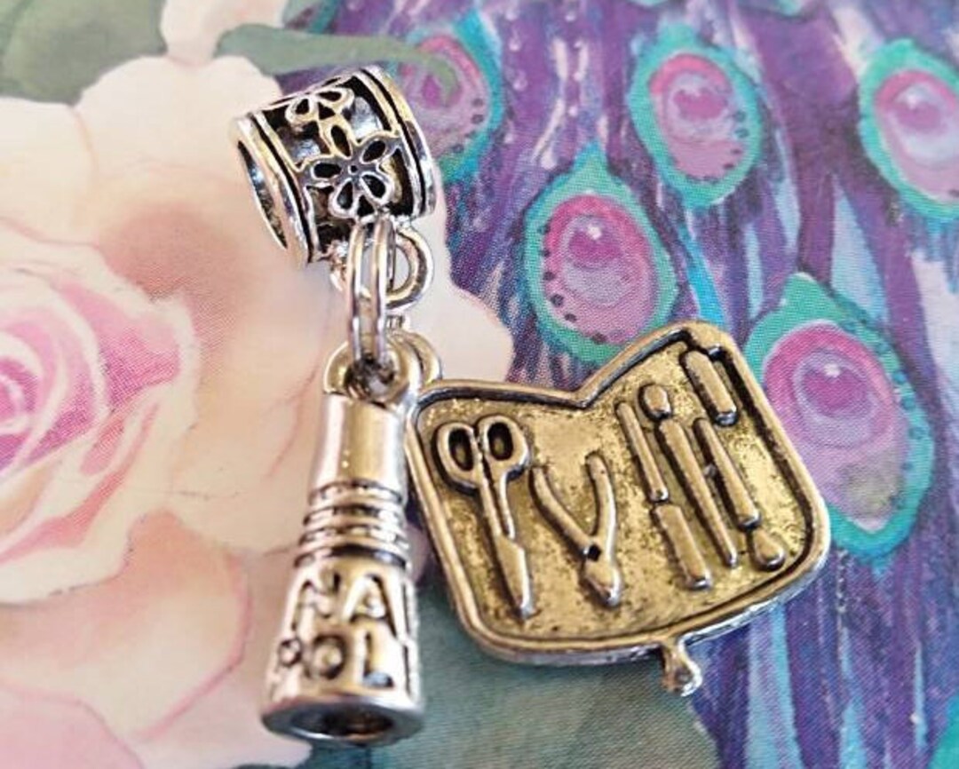 Manicurist Nail Tech Charms Nail Polish Charms European Etsy