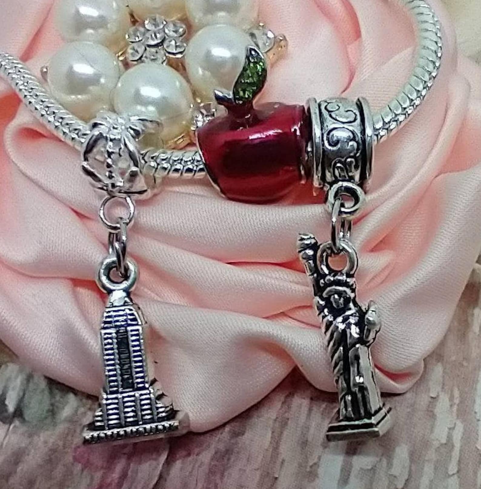 New York charms for Pandora charm bracelets 3pc set The Big Etsy