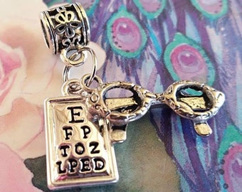 Eye Chart Optometrist Ophthalmologis t Doctor Dangle Charm for European Bracelets Fashion Jewelry for Women Man Eye Chart Optometrist Ophthalmologis t Doctor Dangle Charm for European Bracelets Fashion Jewelry for Women Man