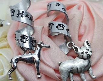 Etichetta con nome stetoscopio per cani, etichetta identificativa stetoscopio, tecnico veterinario, ciondoli stetoscopio, regalo per infermieri, medico, veterinario, etichetta con nome stetoscopio,