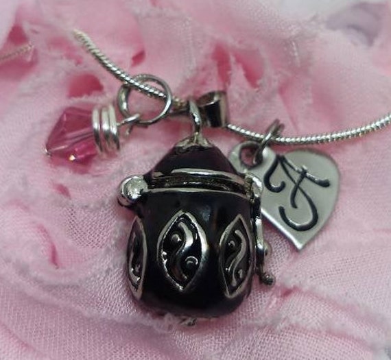 Girls Personalized Egg Shaped Locket 