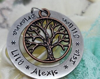 Mothers Necklace, Family tree, Personalized, custom, Mommy Necklace, Personalized name necklace, Family Necklace, Monogramming necklace