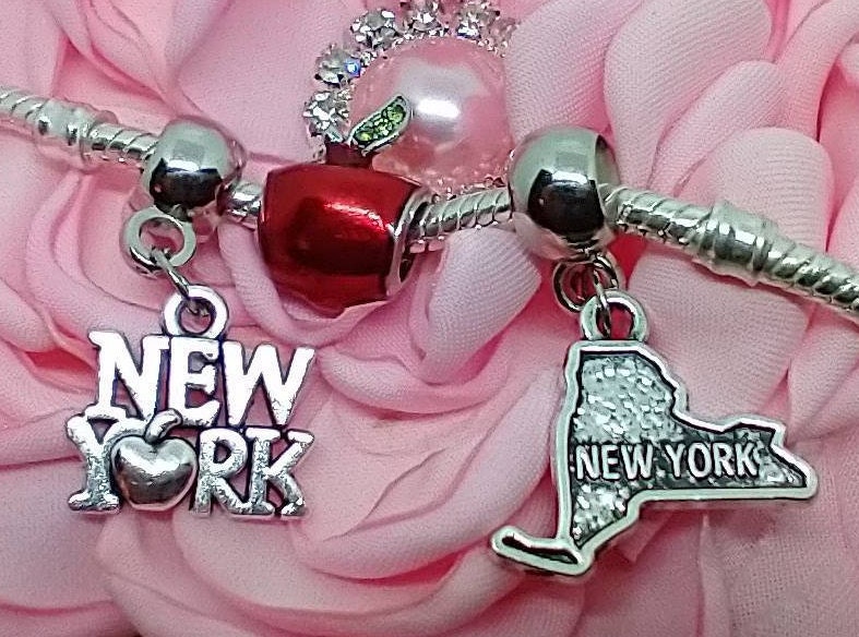 New York charms for Pandora charm bracelets 3pc set The Big Etsy