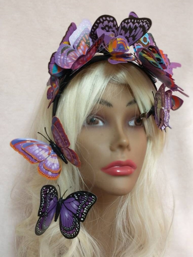 Beautiful BUTTERFLY Hairband set for festival wear Butterfly Etsy