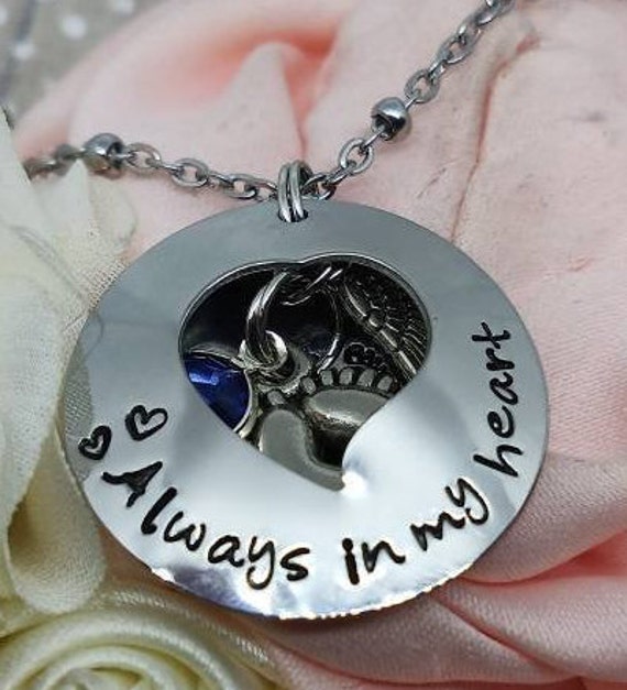 Memorial Open Heart LOCKET Necklace Always in My Heart