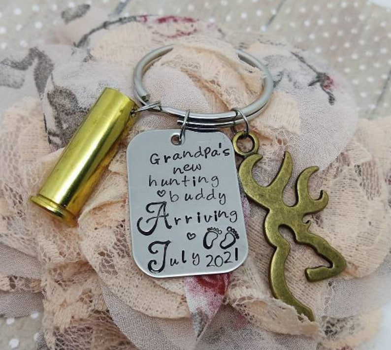 Hunting Buddy Keychain Dad Keychain Baby Gift Baby Gift Etsy
