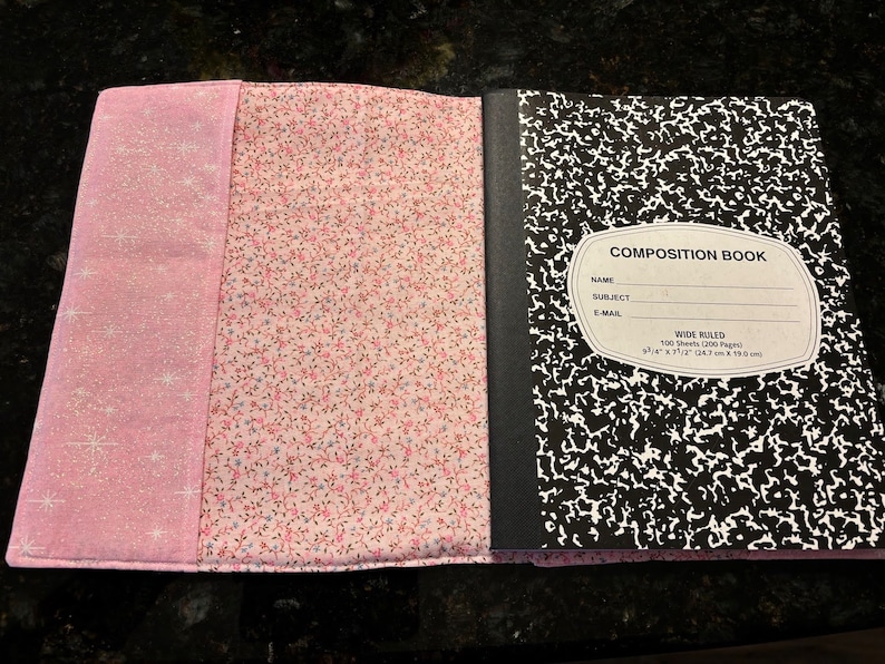 Vintage Barbiethemed Pink Composition Notebook Journal Cover Etsy