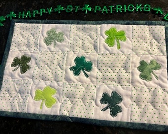 St Patrick's Day Mug Rug Snack Mat Placemat