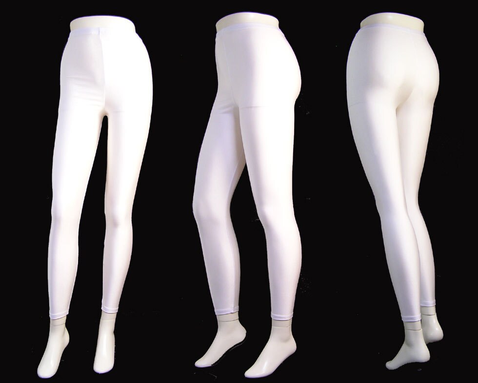 Shiny Spandex Lycra Nylon Tricot High Waist Stretch Pants Etsy