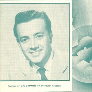 Ebb Tide Vic Damone Inset Vintage 1953 Sheet Music Piano Vocals