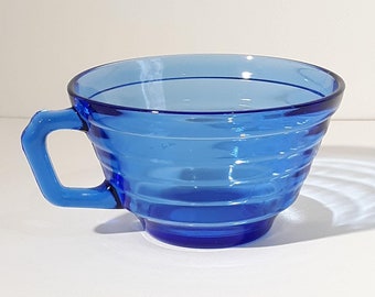 Moderntone Replacement Cup Cobalt Blue Hazel Atlas Depression Glass Transparent