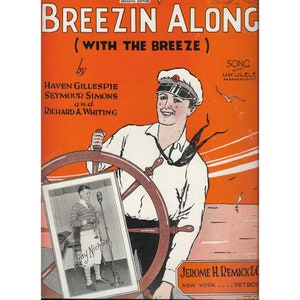 Breezin filled 1926 Noten Klavier Ukulele Gesang Ray Nichols Inset
