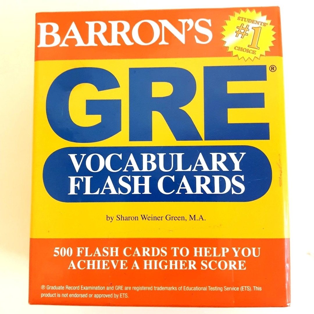 Barrons GRE Vocabulary Flash Cards by Sharon Weiner Green M.A - Etsy