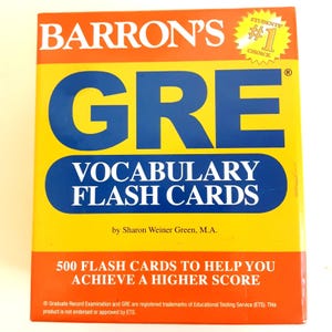 Tarjetas de vocabulario GRE de Barrons por Sharon Weiner Green M.A