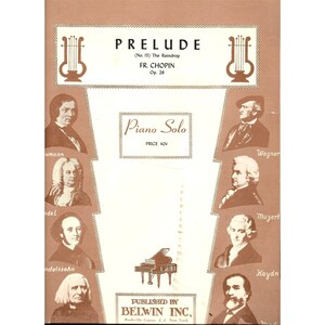 Prelude No15 The Raindrop Fr. Chopin Piano Sheet Music