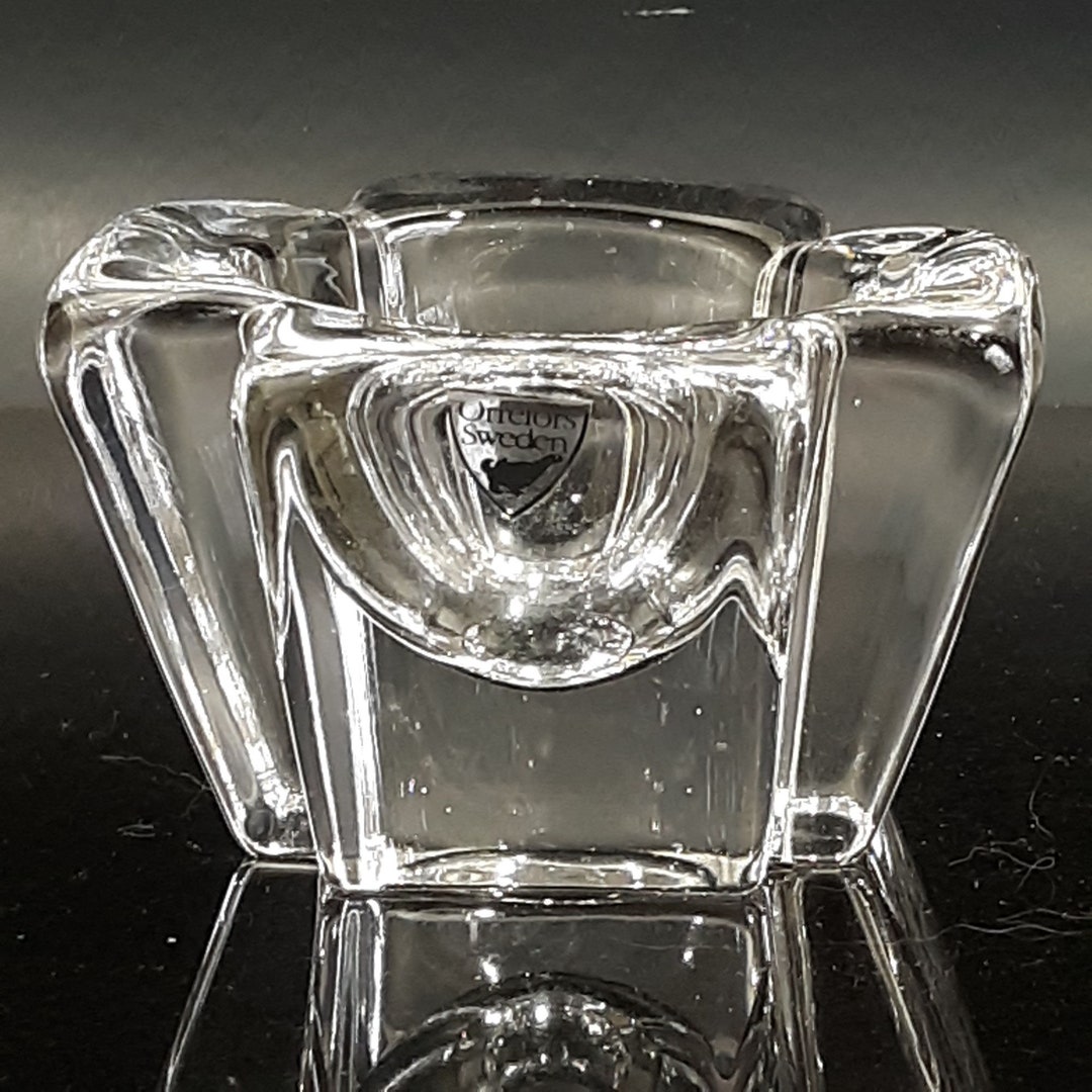 Orrefors Crystal Candle Holder