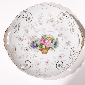 Lipper & Mann "Bristol Garden" Bowl Server Trinket Dish Spring Easter