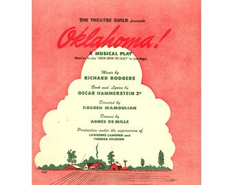 People Will Say We're In Love 1943 Sheet Music Piano Oklahoma Musical