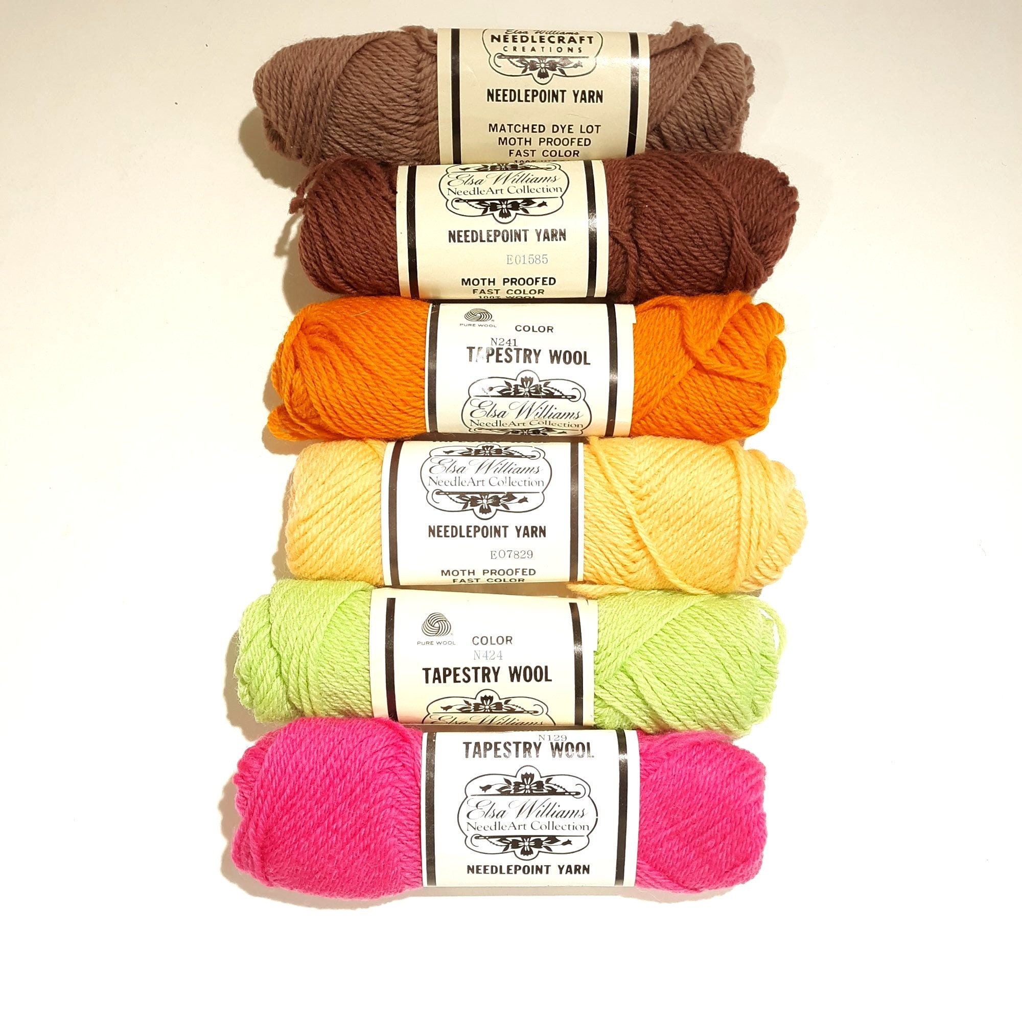 Pelotes fil crochet rouge et blanc x6 - 100gr multicolor - 100