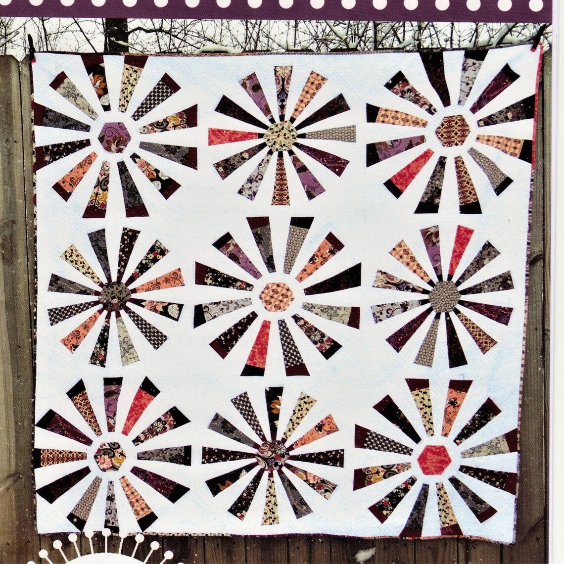 Freckled Whimsy Pattern FW100 Fifteen Degrees Quilt 72 X 72 Etsy