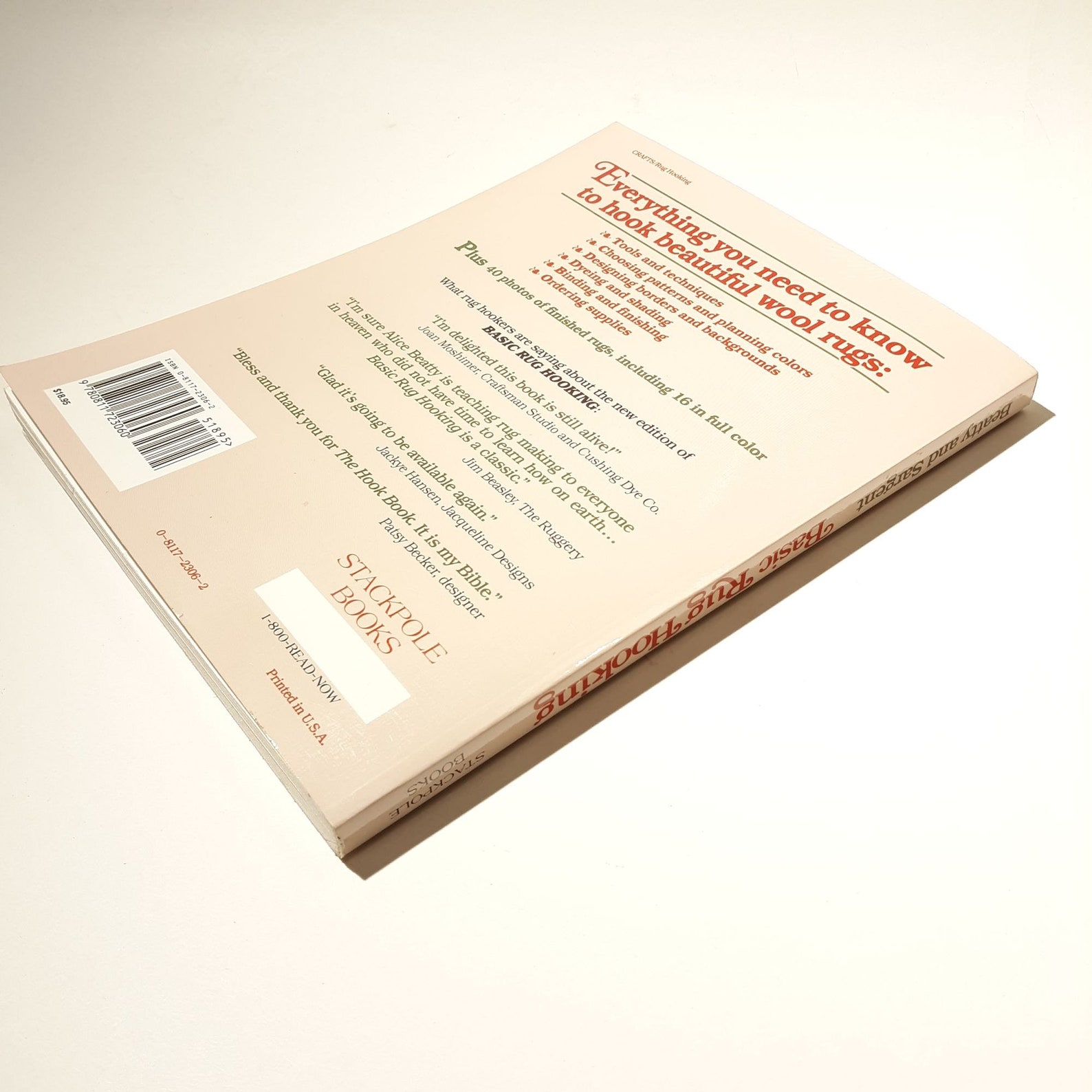 Basic Rug Hooking Book Stepbystep Instructions Hand Hooked Primitive