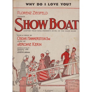 Why Do I Love You Showboat 1927 Sheet Music Hammerstein Kern