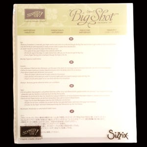 Stampin' Up! HAPPY BIRTHDAY Big Shot Sizzix Thinlits - 143700 New