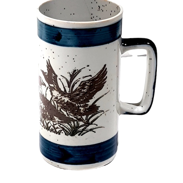 MCM Duck Pheasant Mug Otagiri Ceramic Japan